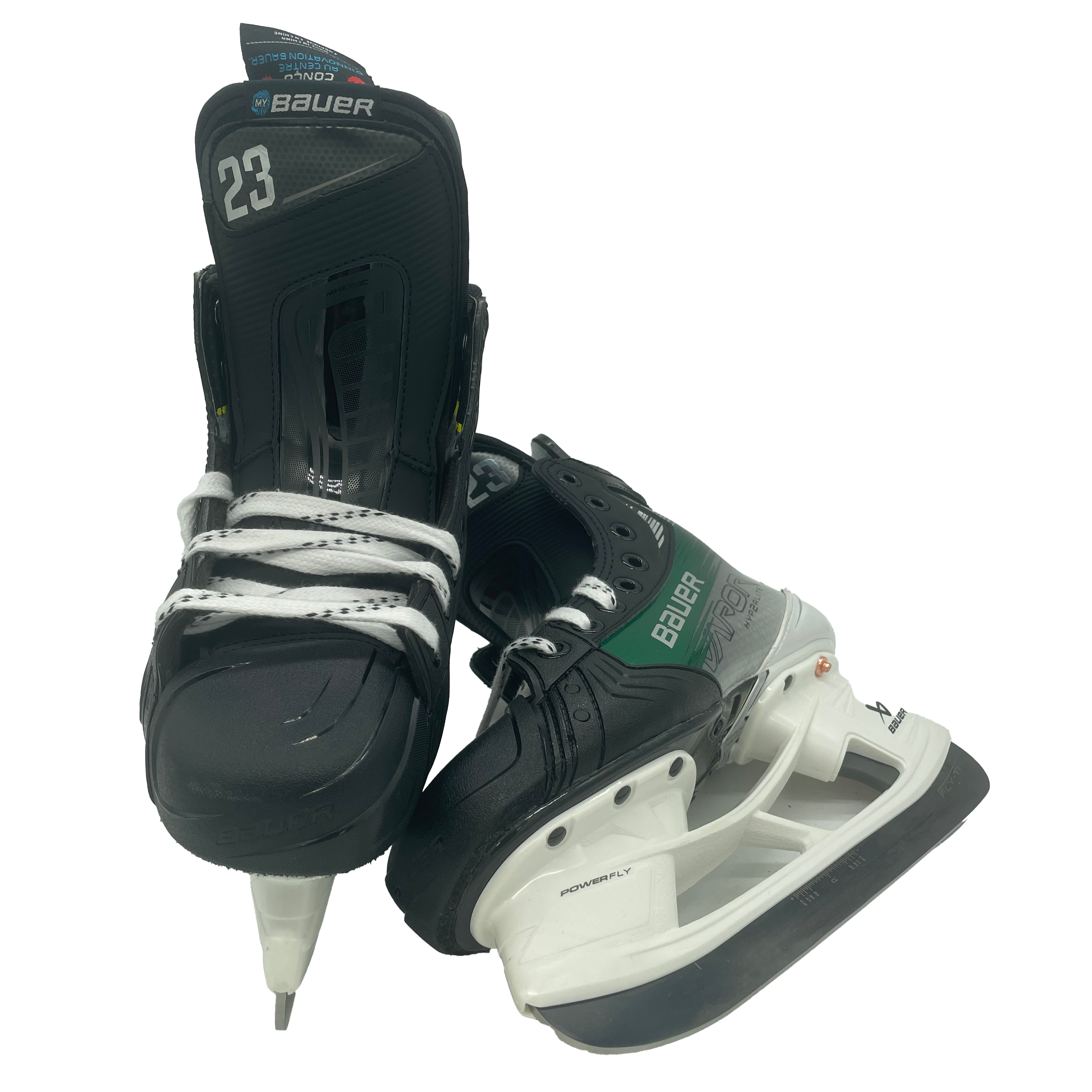 Bauer Vapor Hyperlite 2 – Patins de hockey Pro Stock – Taille 4.25D (Vert)